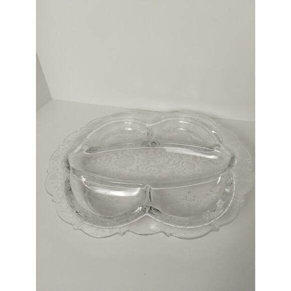 Vintage Cambridge Elegant Glass 5 Compartment Relish Celery Dish - Picture 4 of 5